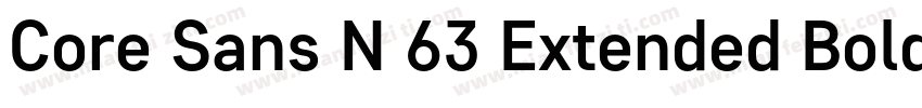 Core Sans N 63 Extended Bold字体转换